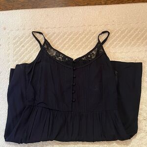 Black Abercrombie & fitch dress with adjustable thin straps, size XS